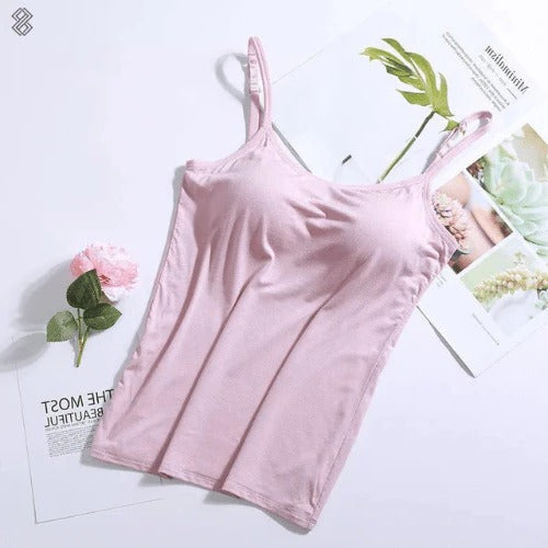 Comfortable Corset Top with Built-In Bra