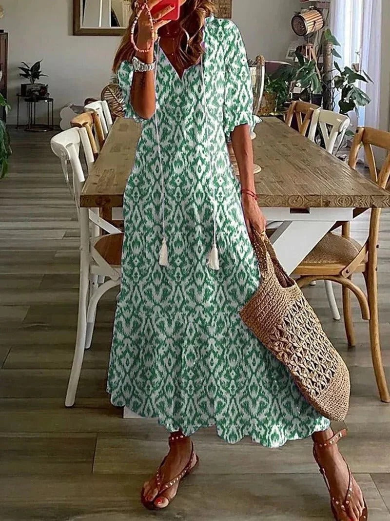 Vibrant Floral Women's Dress
