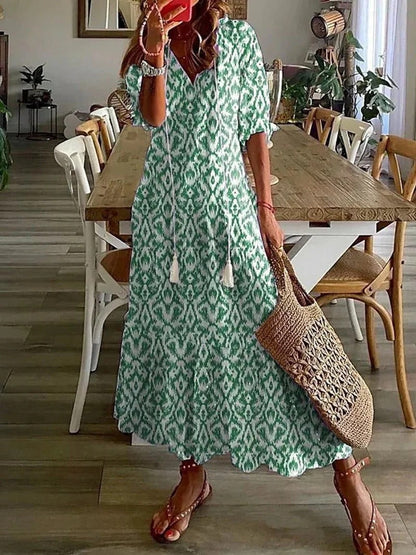 Vibrant Floral Women's Dress