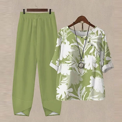Colorful Top and Bottom Outfit Set