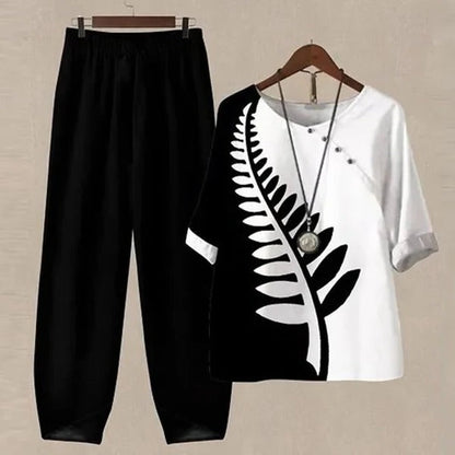 Colorful Top and Bottom Outfit Set