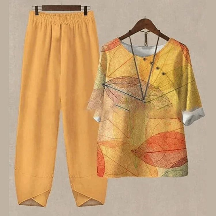Colorful Top and Bottom Outfit Set
