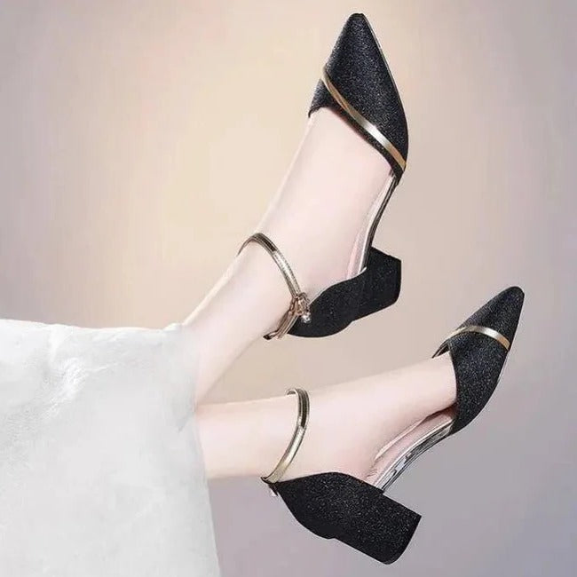 High Heel Buckle Sandal