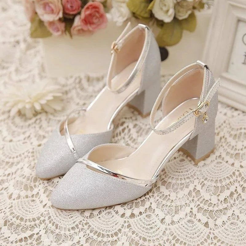 High Heel Buckle Sandal