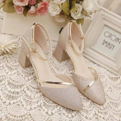 High Heel Buckle Sandal