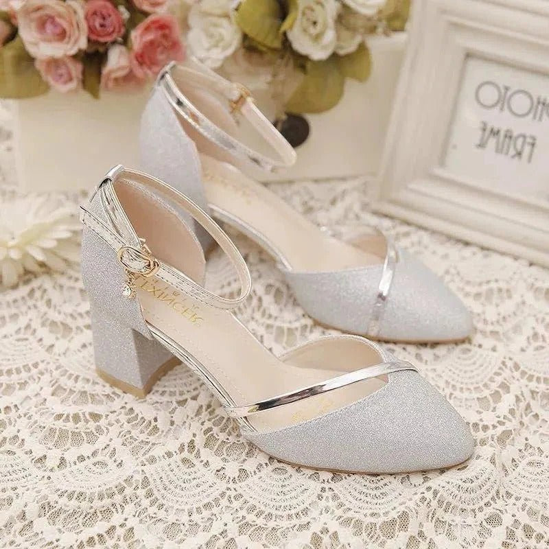 High Heel Buckle Sandal - Hehif