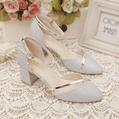 High Heel Buckle Sandal - Hehif