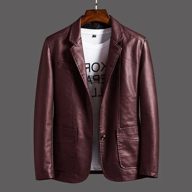 Timeless Brown Biker Jacket - Hehif