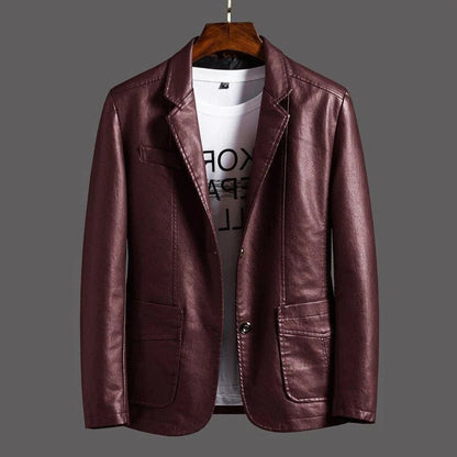 Timeless Brown Biker Jacket - Hehif
