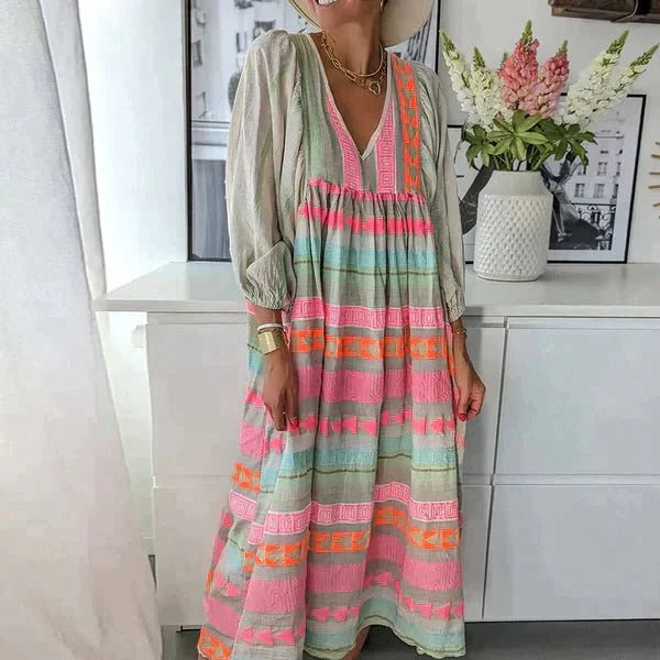 Colorful Flowy Summer Dress