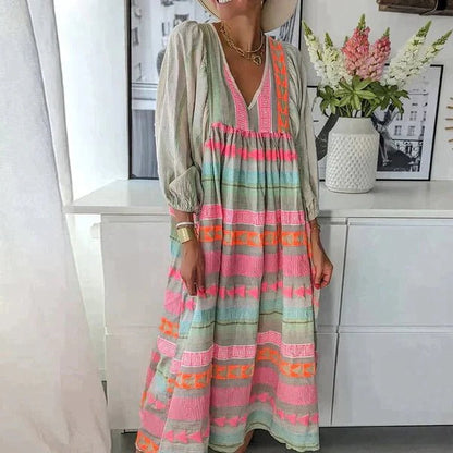 Colorful Flowy Summer Dress