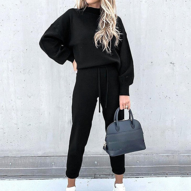 Cozy Crew Neck Outfit Set