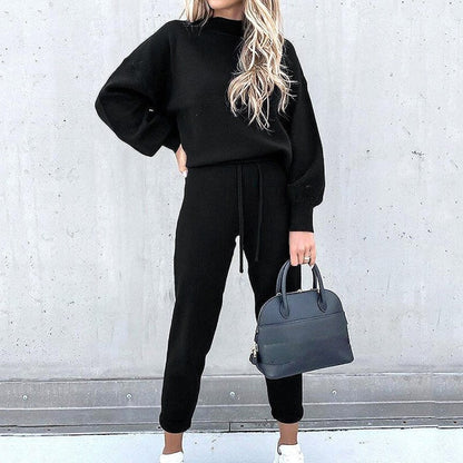 Cozy Crew Neck Outfit Set