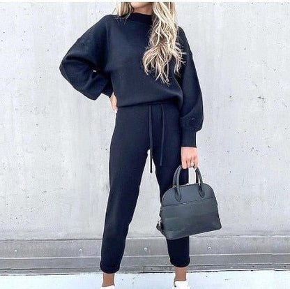 Cozy Crew Neck Outfit Set
