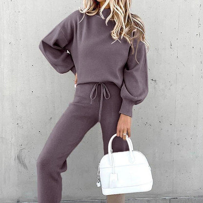 Cozy Crew Neck Outfit Set