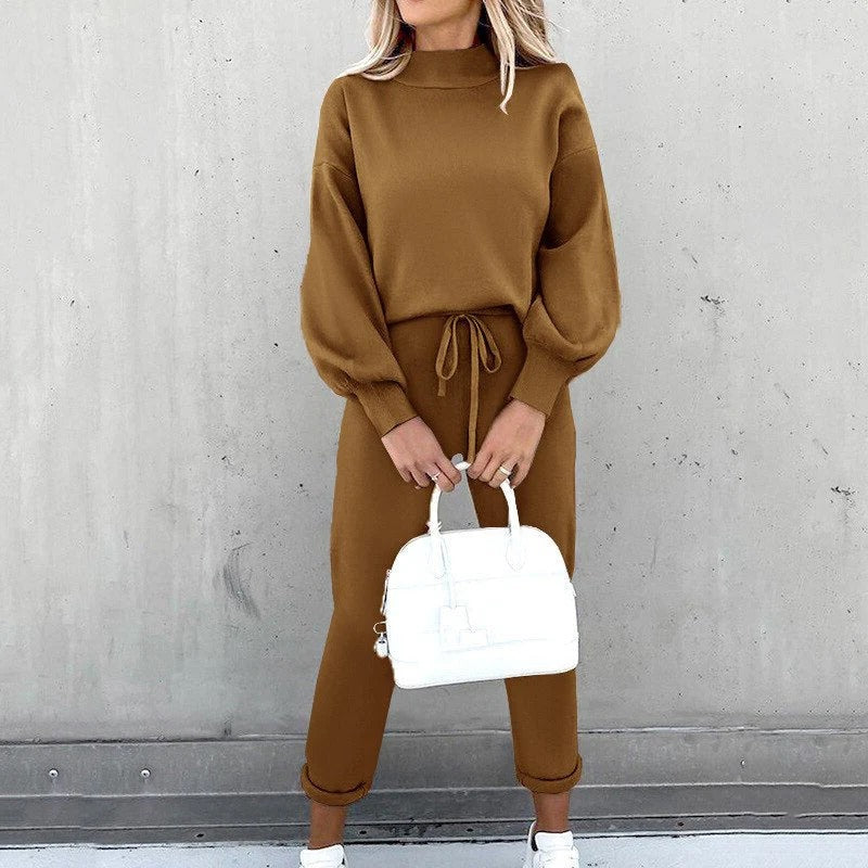 Cozy Crew Neck Outfit Set