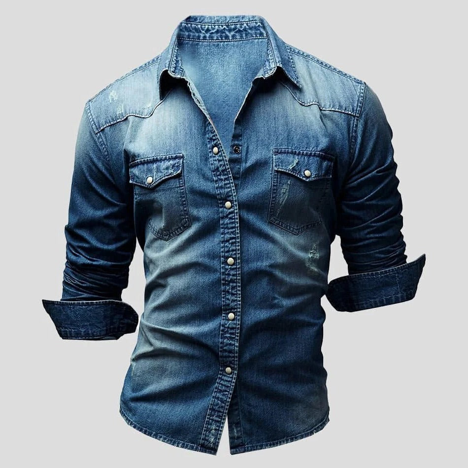 Casual Blue Jeans Shirt