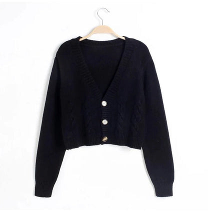 Relaxed Fit V-neck Sweater