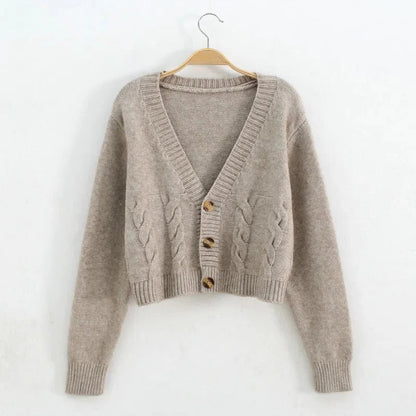 Relaxed Fit V-neck Sweater