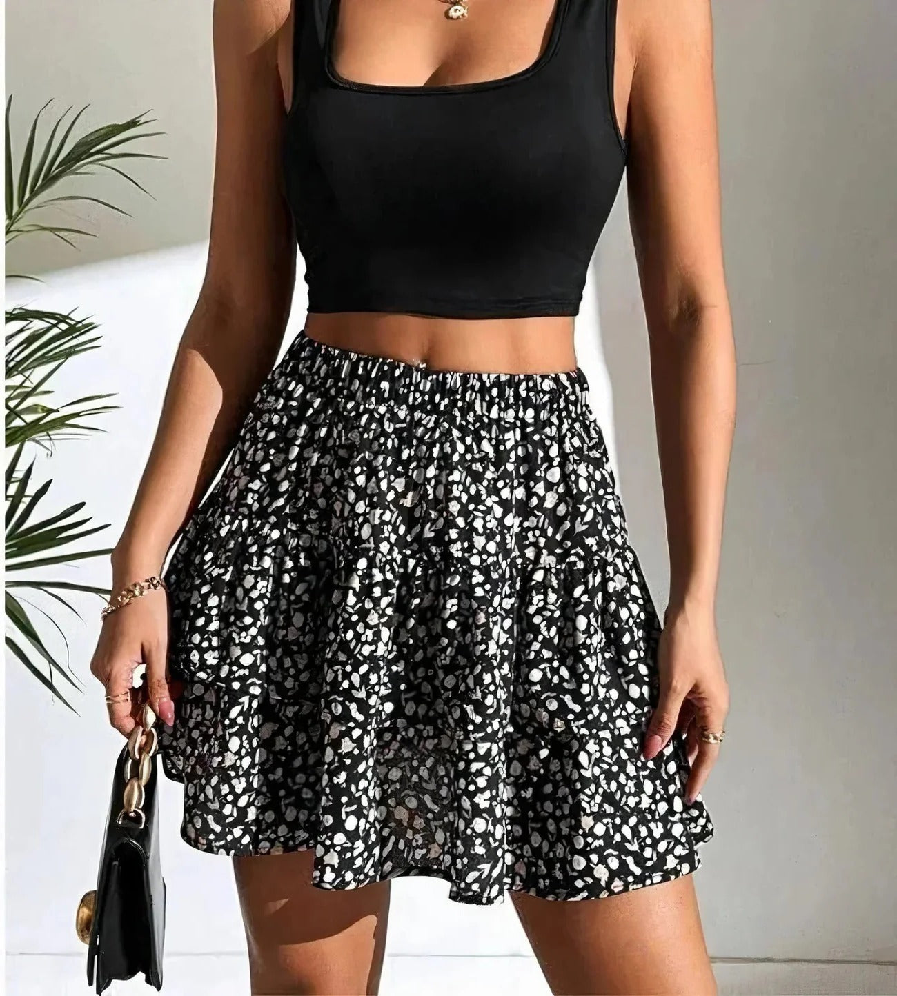 Short Flowy Skirt
