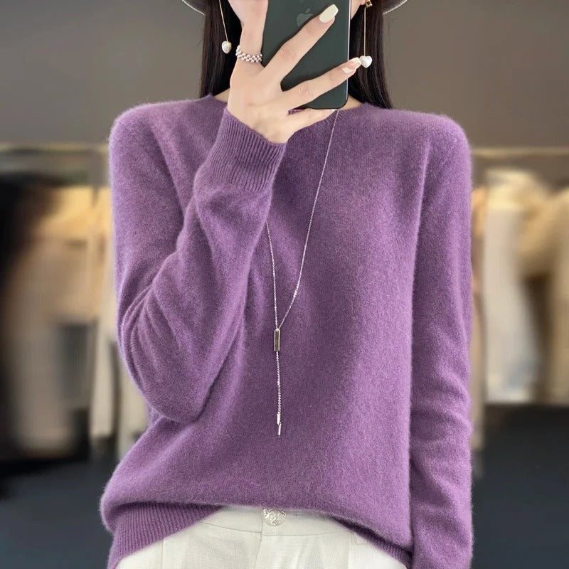 Pure Merino Wool Crew Neck Sweater