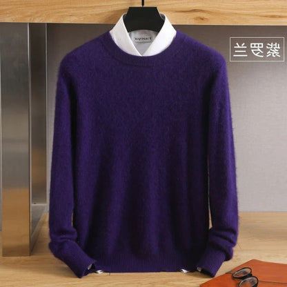 Soft Premium Cashmere Crew Neck Sweater - Hehif