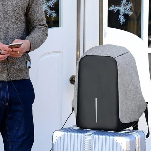 Secure Travel Backpack With USB Charger