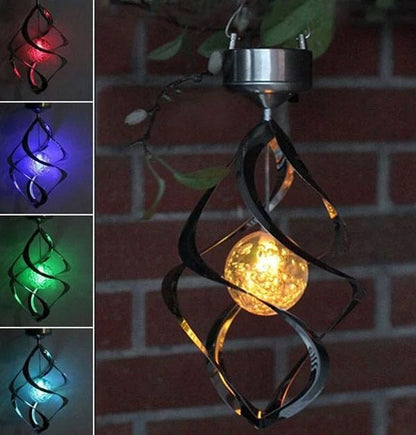Outdoor Solar Powered Wind Chime Lamp - Hehif