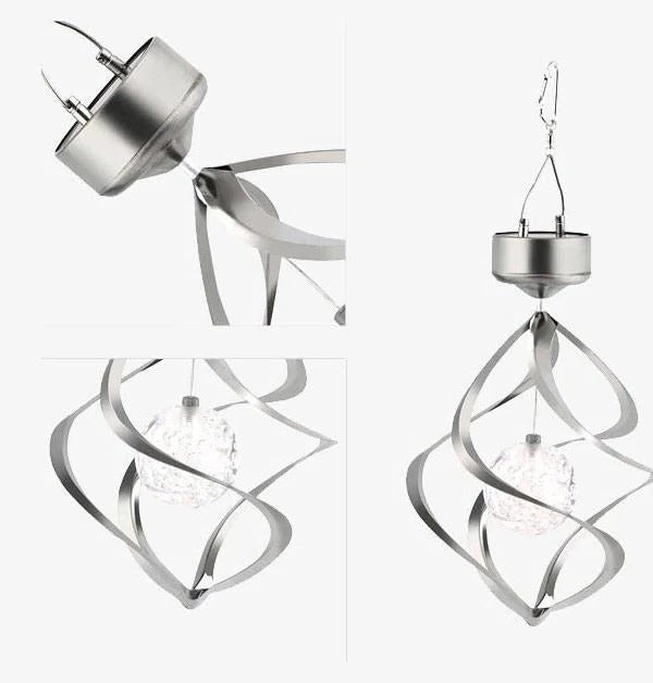 Outdoor Solar Powered Wind Chime Lamp