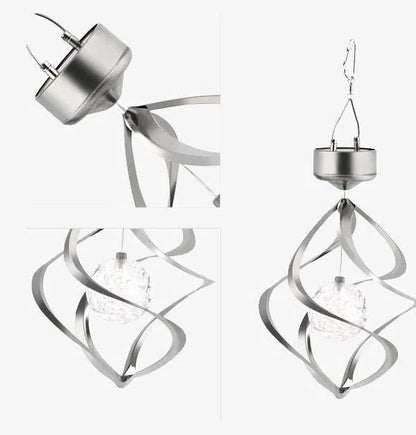 Outdoor Solar Powered Wind Chime Lamp