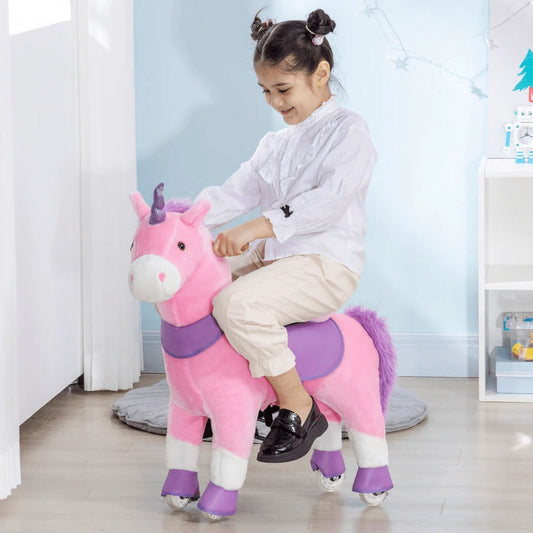 Fun Childrens Ride On Unicorn Rocking Toy - Hehif