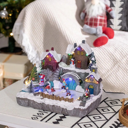 Colorful Holiday Village LED House Decoration