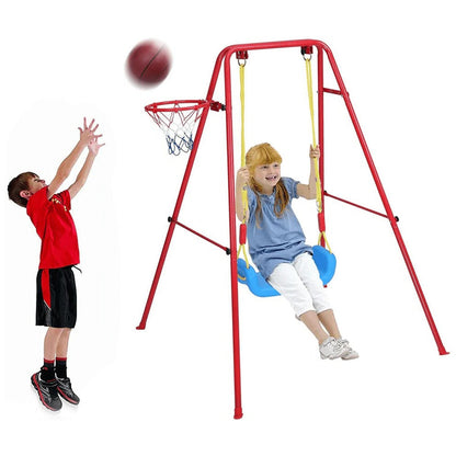 Ultimate Backyard Kids Swing Set Play Equipment - Hehif