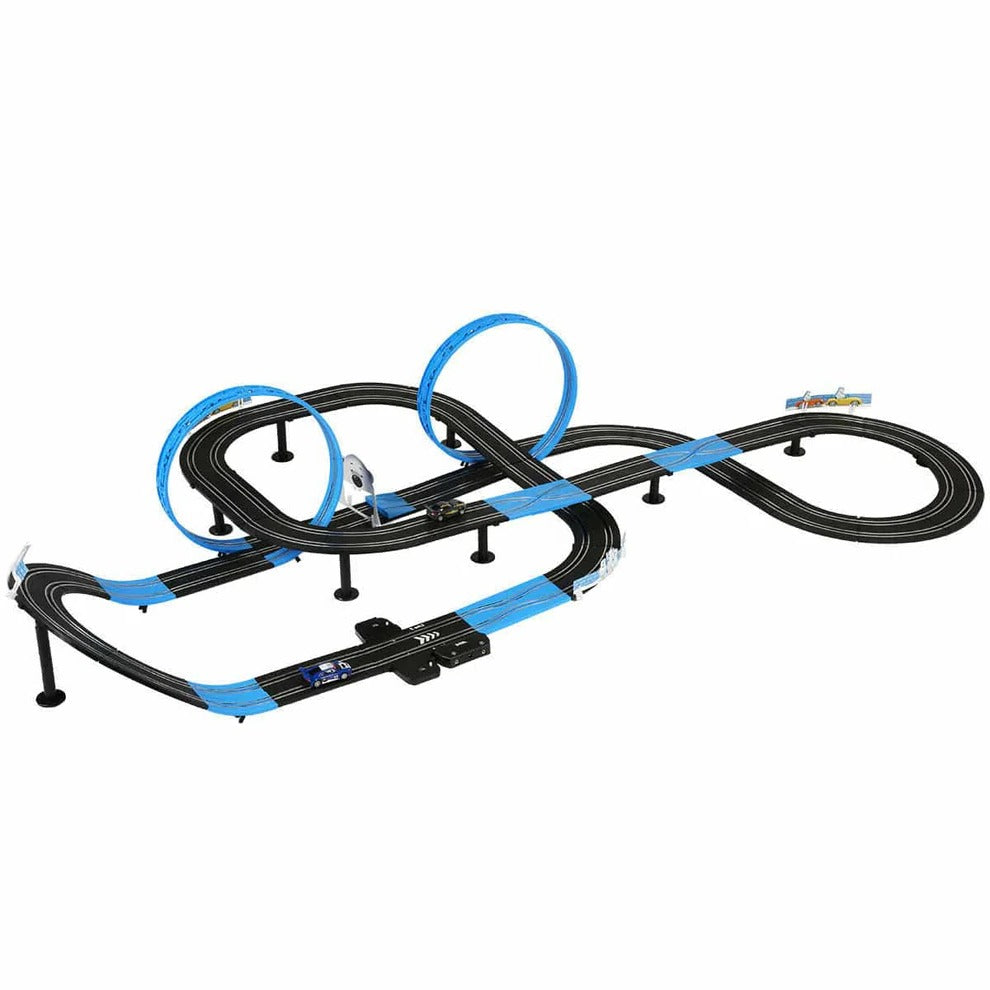 Fast Electric Racing Car Track Playset for Kids
