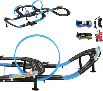 Fast Electric Racing Car Track Playset for Kids