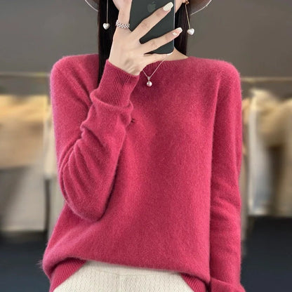 Pure Merino Wool Crew Neck Sweater
