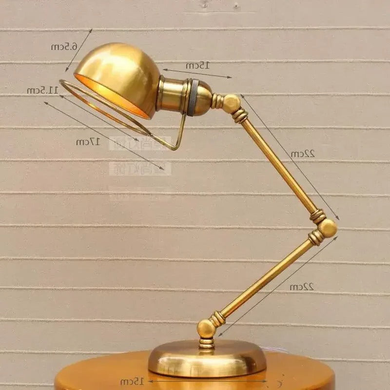 Vintage Style Bronze Swing Arm Desk Lamp