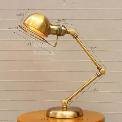 Vintage Style Bronze Swing Arm Desk Lamp