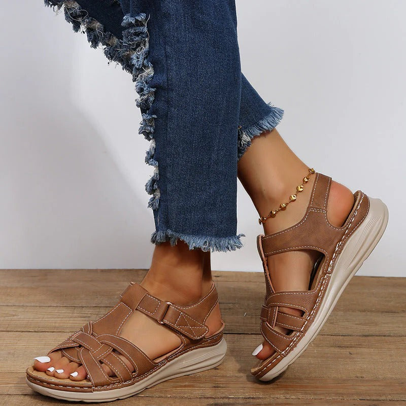 Comfortable Ladies Adjustable Sandals - Hehif