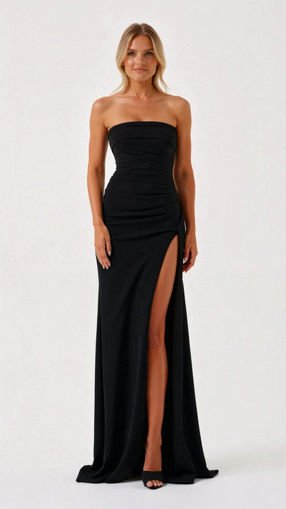 Classic Little Black Cocktail Dress - Hehif