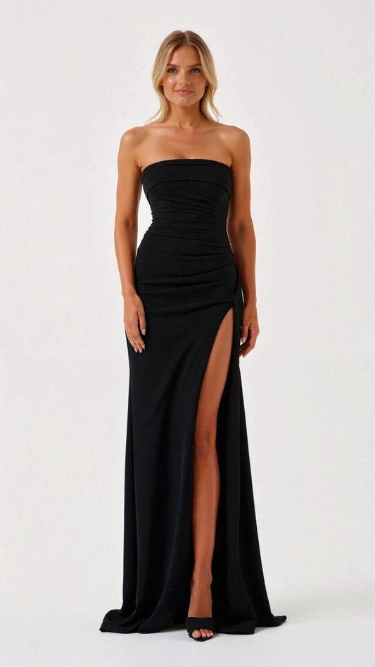 Classic Little Black Cocktail Dress - Hehif
