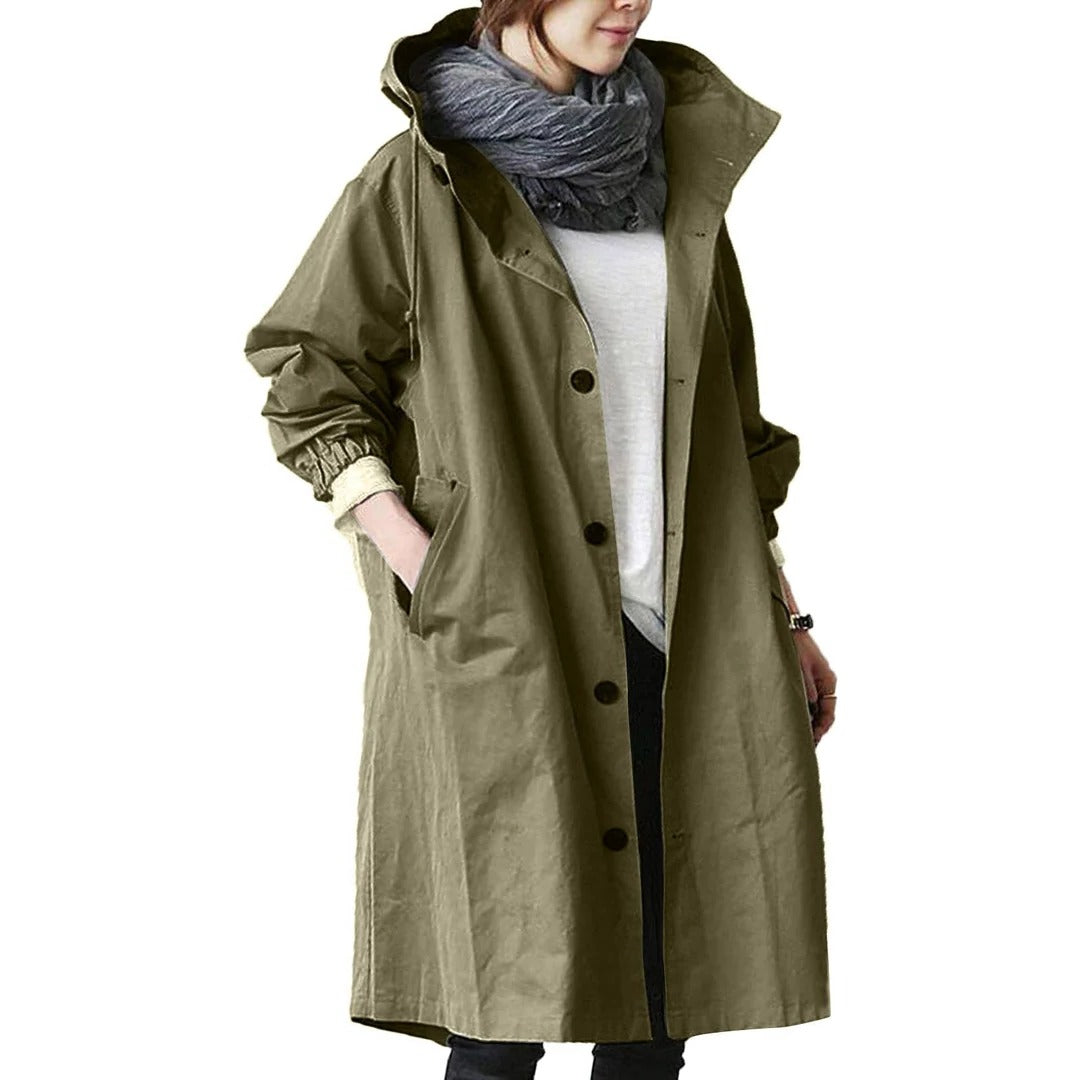 Ladies Waterproof Hooded Rain Jacket