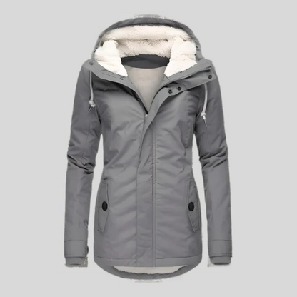 Warm Waterproof Parka Coat With Hood And Insulation