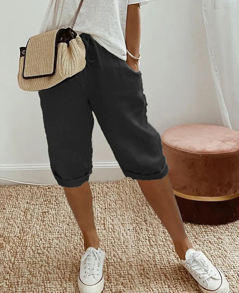 Summer Linen Shorts - Hehif