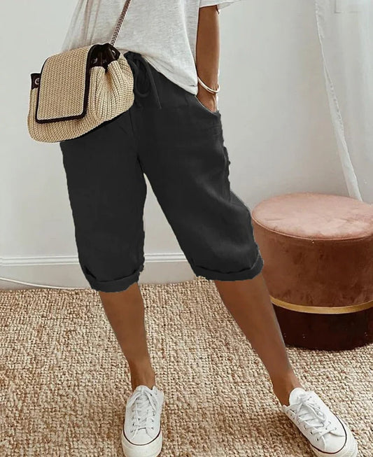Summer Linen Shorts - Hehif