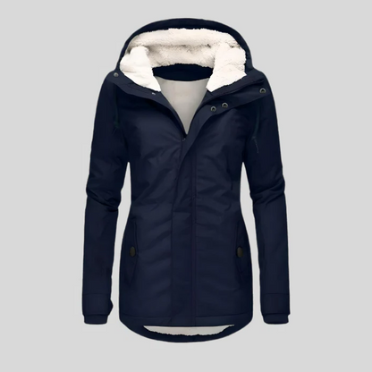 Warm Waterproof Parka Coat With Hood And Insulation