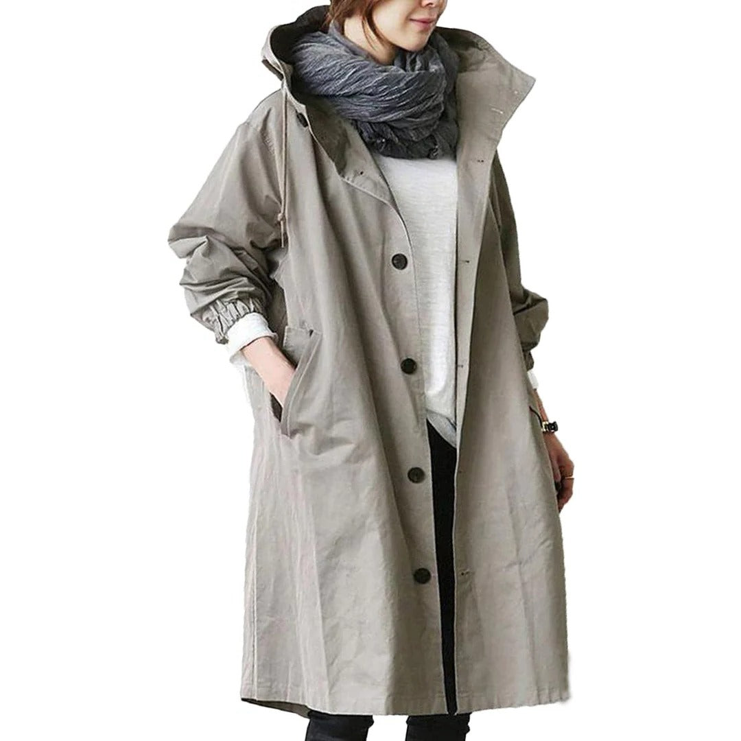Ladies Waterproof Hooded Rain Jacket