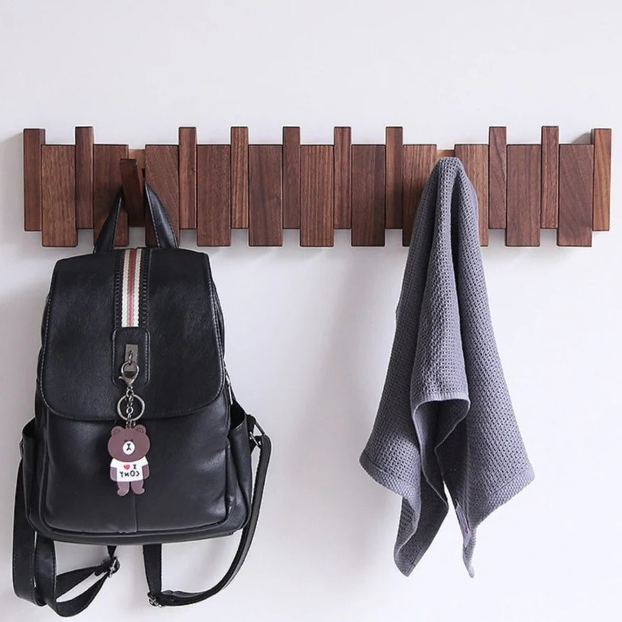 Stylish Solid Wood Coat Rack - Hehif