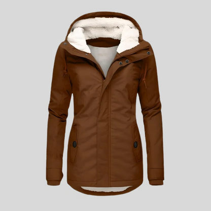 Warm Waterproof Parka Coat With Hood And Insulation
