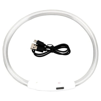 Glowing USB Dog Collar, Rechargeable LED Pet Necklace